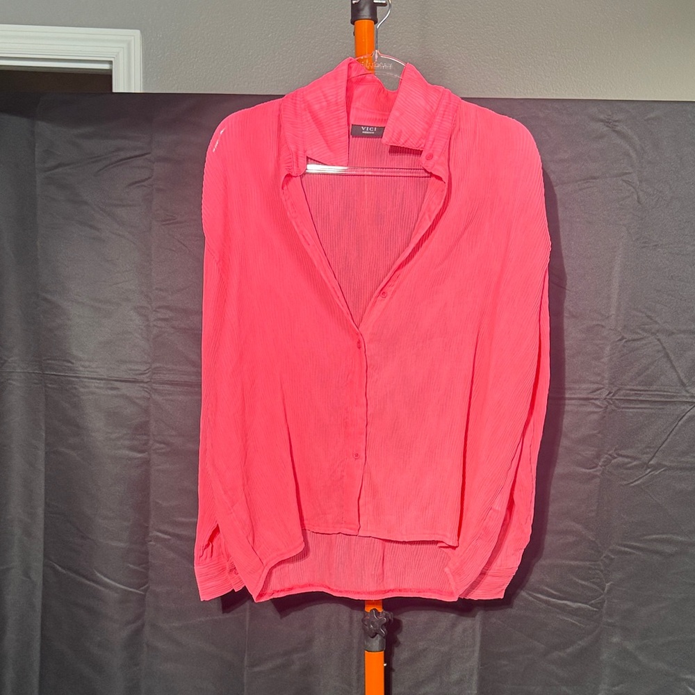Vici Bright Pink Blouse